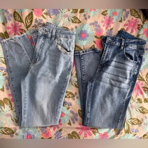 SHEIN Blue Denim Jeans 2 Pair